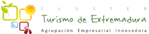 Logo del Clúster del Turismo de Extremadura completo