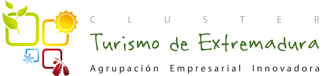 Logo del Clúster del Turismo de Extremadura completo